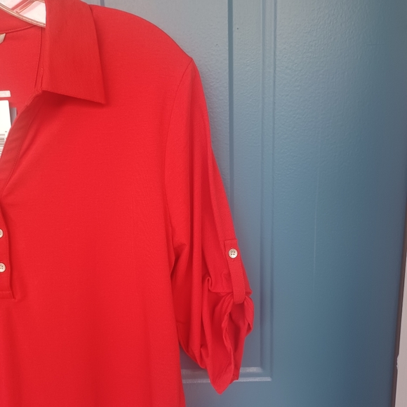 CUTTER & BUCK RED DRYTEC POLO GOLF SHIRT NWT LARGE - Picture 13 of 16